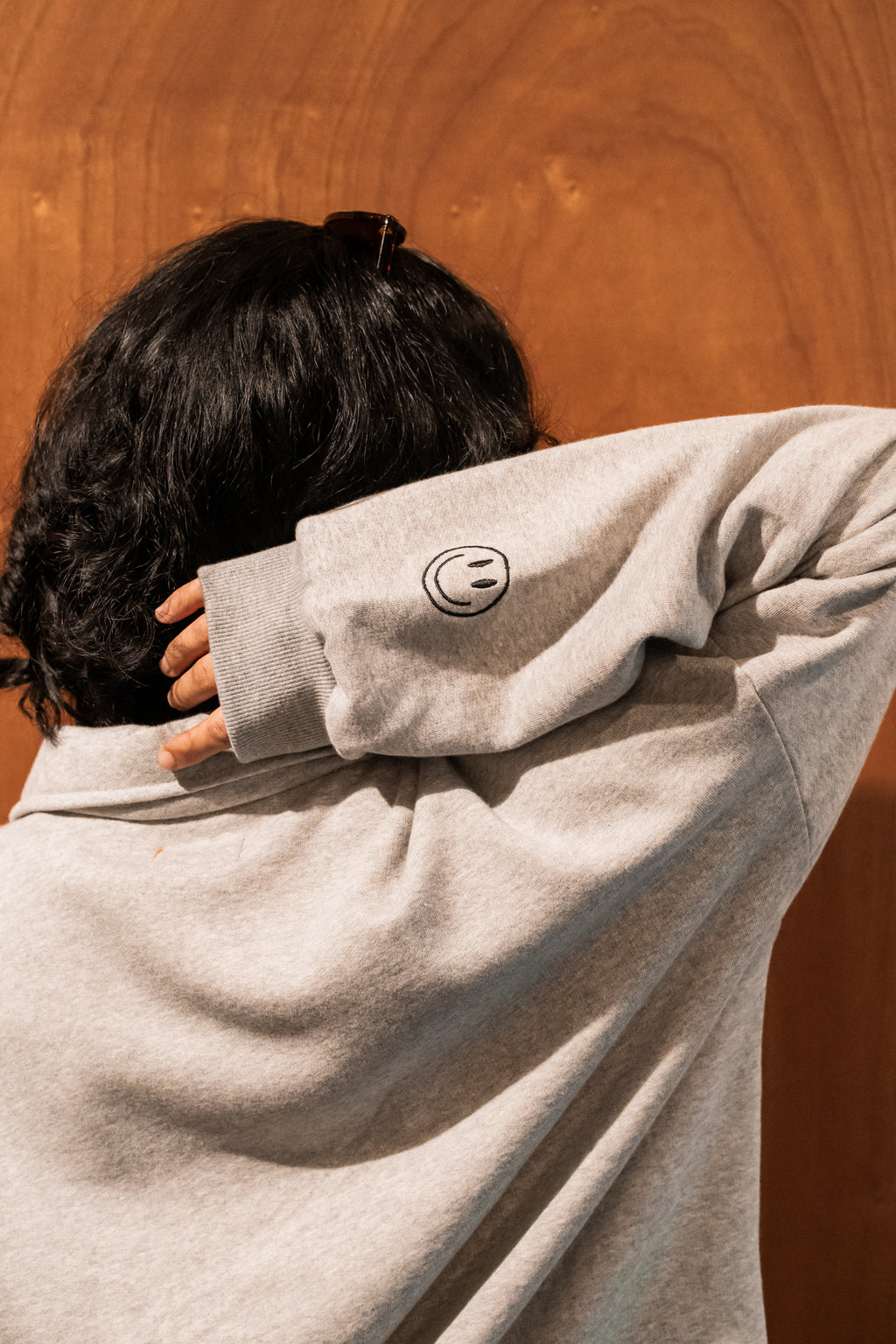 Open Collar Sweatshirt