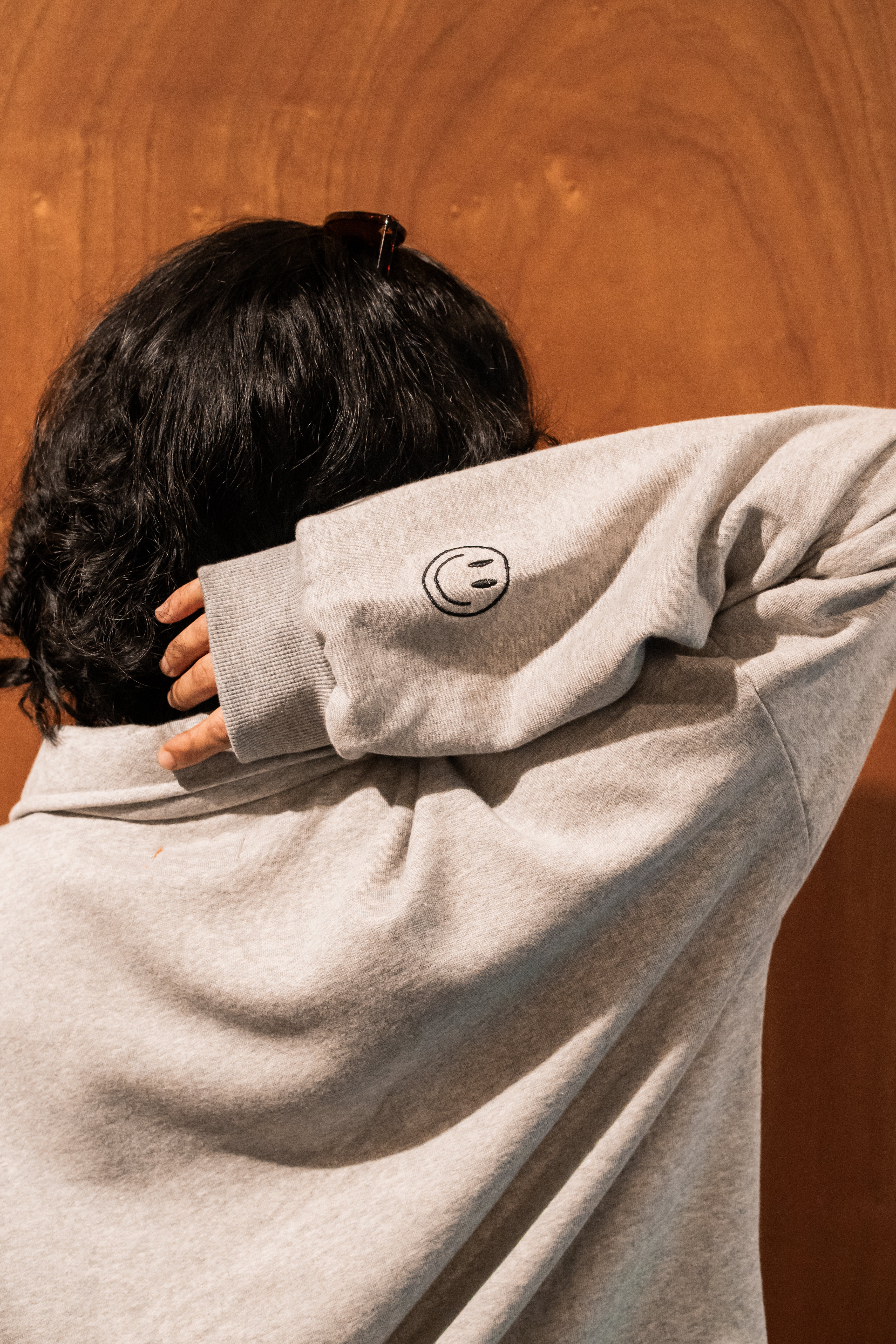 Open Collar Sweatshirt