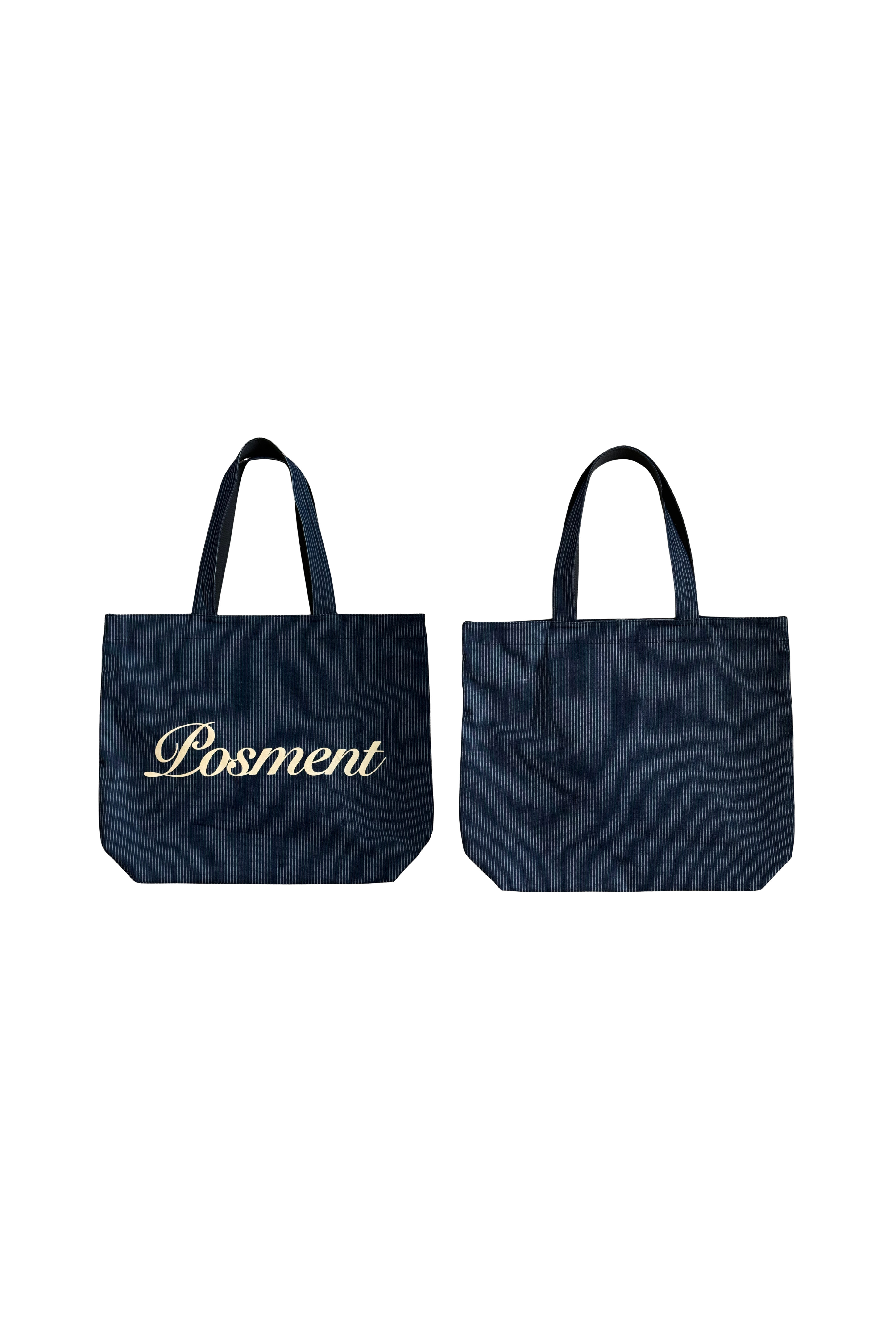 Striped Denim Totebag